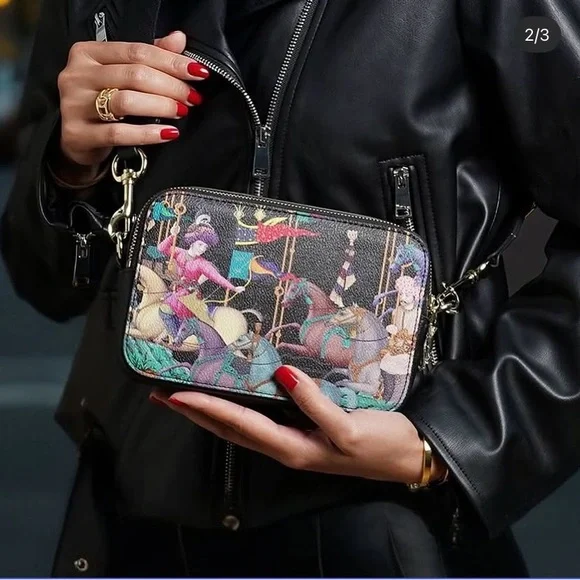 NIMANY Stylish Multicolor Designer Crossbody Bag - NIB - Picture 2 of 11